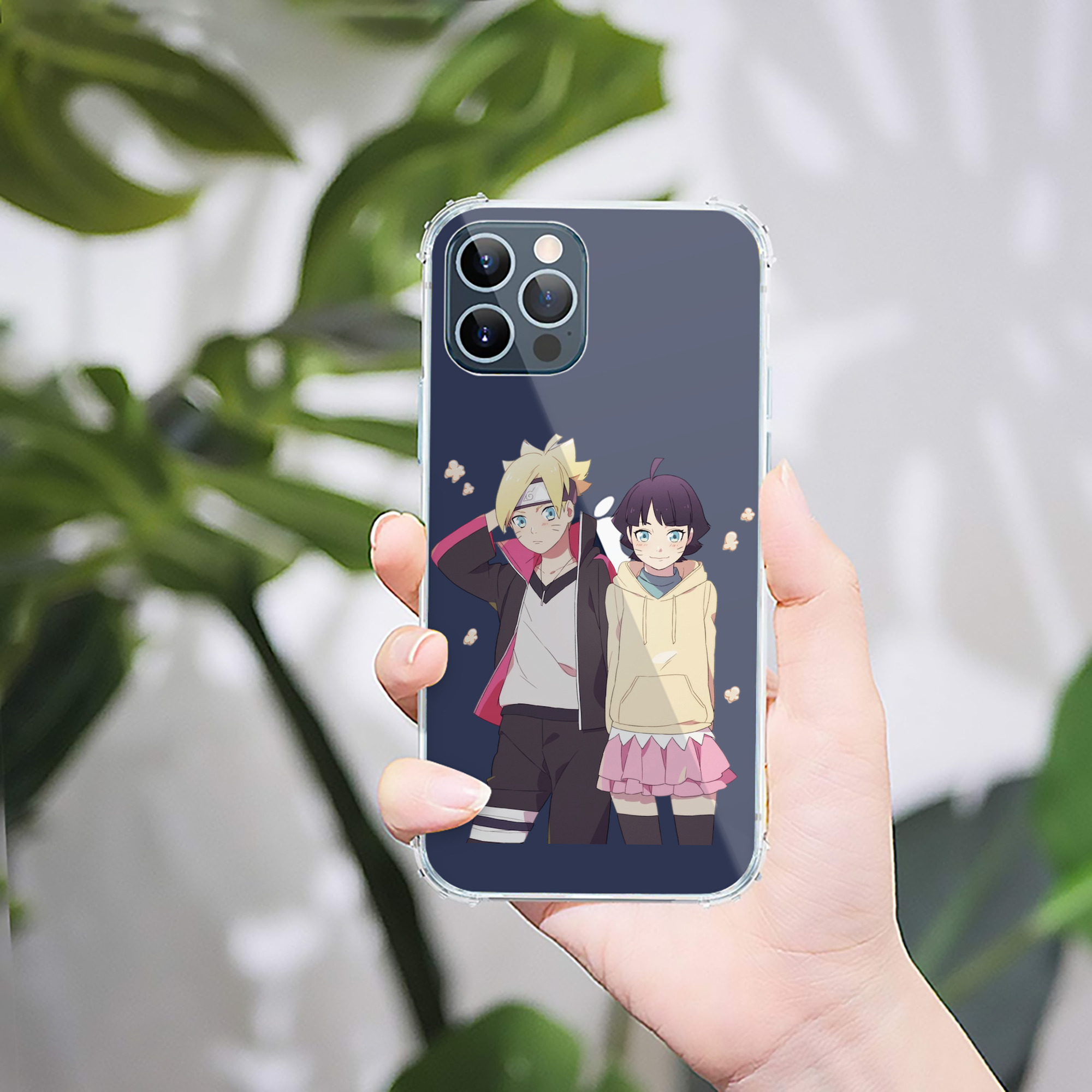 （画像用） NARUTO -ナルト- うずまき ボルト Uzumaki Boruto 【iPhone 12シリーズ対応】透明スマホケース（クリアソフトケース）